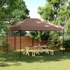 VidaXL Foldable Pop-Up Party Tent Brown 410x279x315 Cm, Tent, Awning Tent, Gazebo Awning, Gazebo Tent, 4005012
