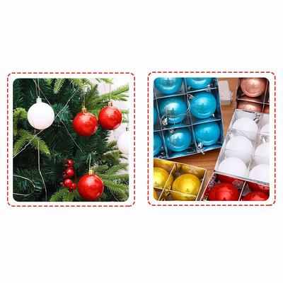 High Quality Practical Christmas Balls Christmas Decor Pearl Ball Pvc 6cm Diameter Baubles Christmas Tree Lightweight