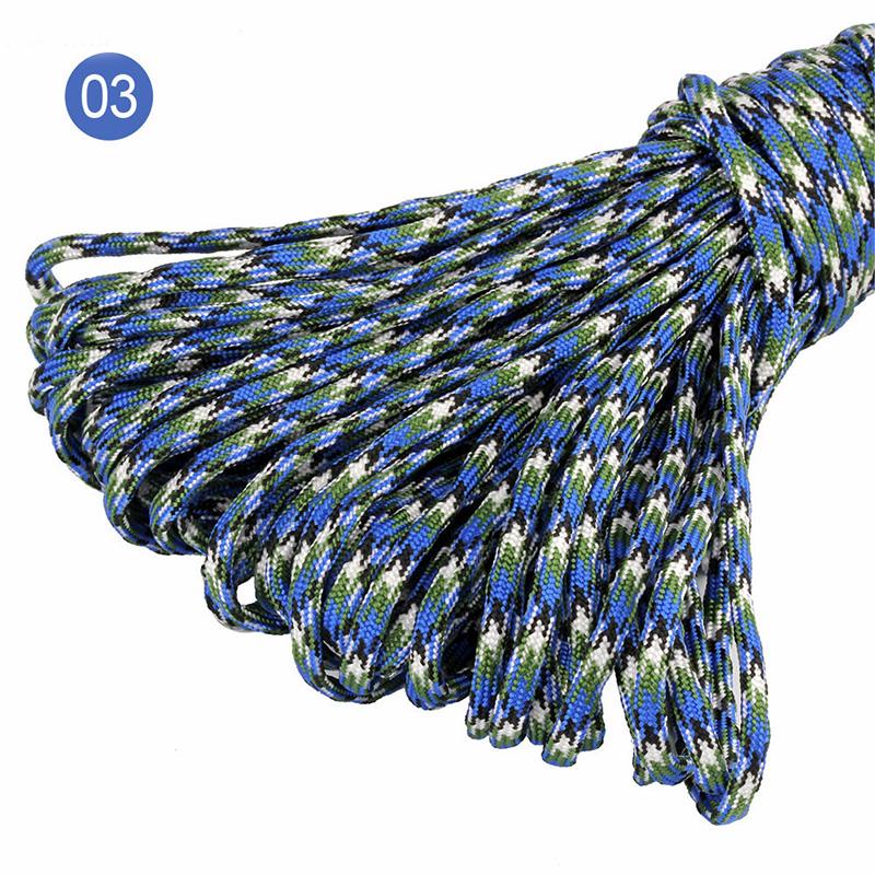 5/10/20M 5mm Parachute Cord 7 Core Strand Ropes Camping Tent Rope for Outdoor Bundling Bag Climbing Cords DIY Material
