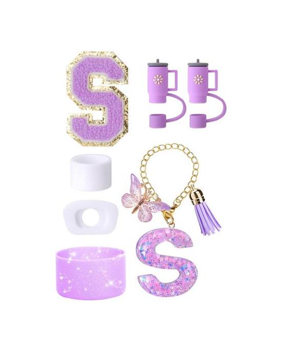 7Pcs Cup Accessories Set for 30/40oz Tumbler Silicone Straw Lid Spill-Proof Stoppers Handle