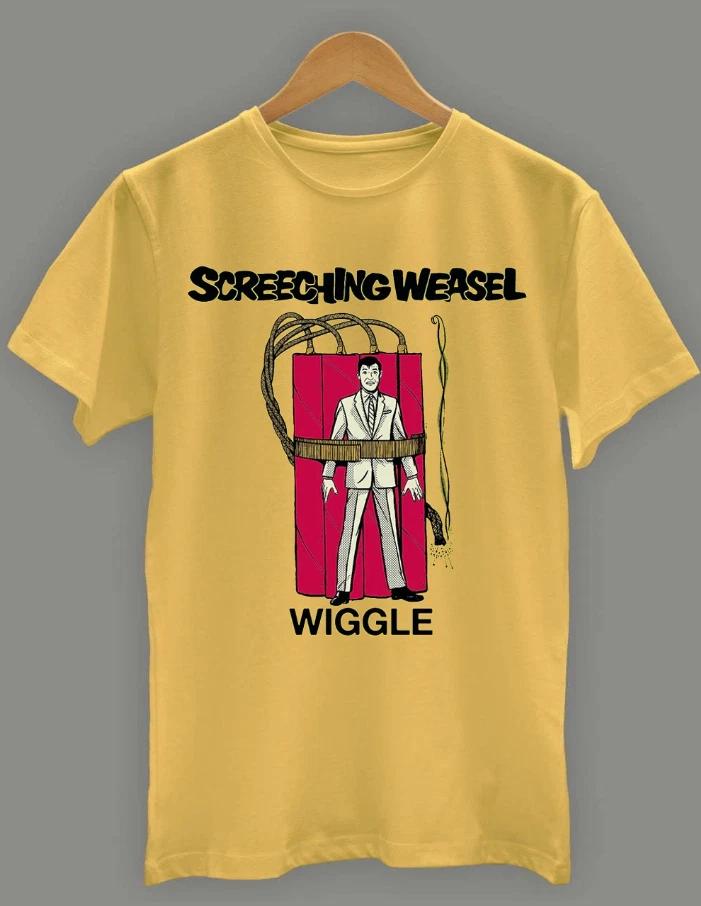 Screeching Weasel Wiggle Gift For Fan Yellow S-2345XL Unisex T-Shirt S