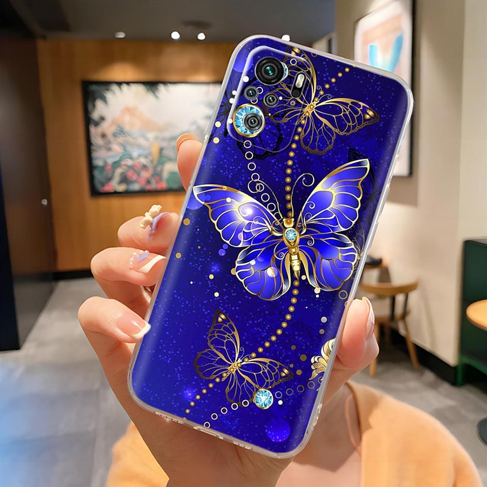 For Xiaomi Redmi Note 10 4G Case Note 10S Cute Painted Soft Silicone Back Cover For Redmi Note 10 Pro Max Clear Full Phone Cases