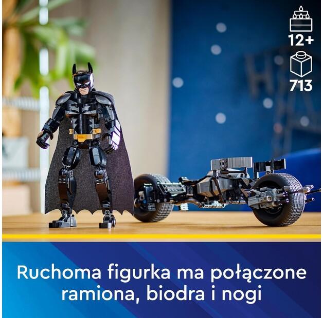 LEGO DC Batman 76273 Batman & Batcycle Buildable Figure