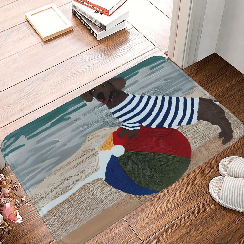 1PC Colorful Pebbles Pattern Kitchen Rug Non-Slip Door Mats Pop Design Bathroom Rug Bath Mat Carpet for Home Sink Laundry Decor