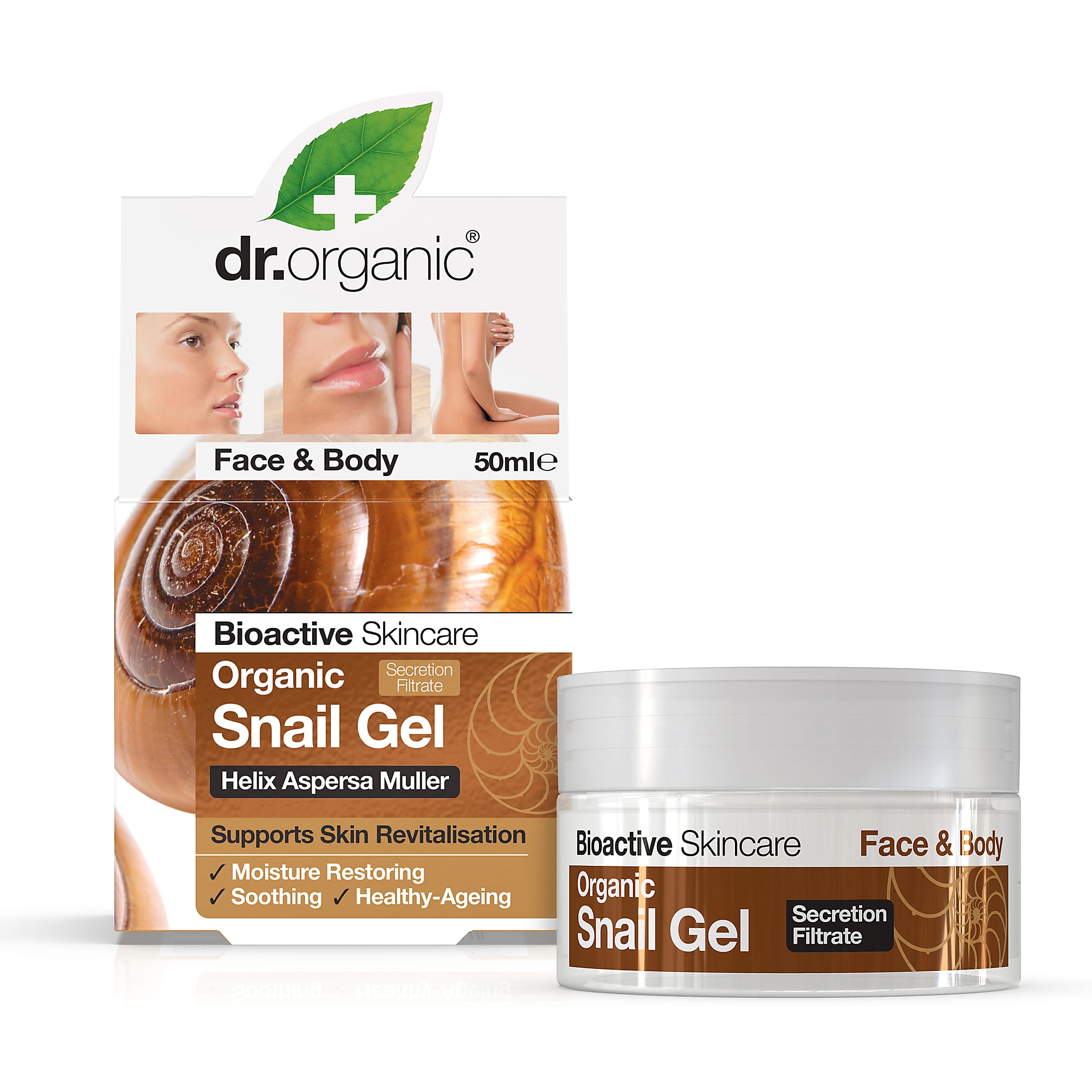 

Гель с муцином улитки для лица и тела Dr.Organic 50 мл