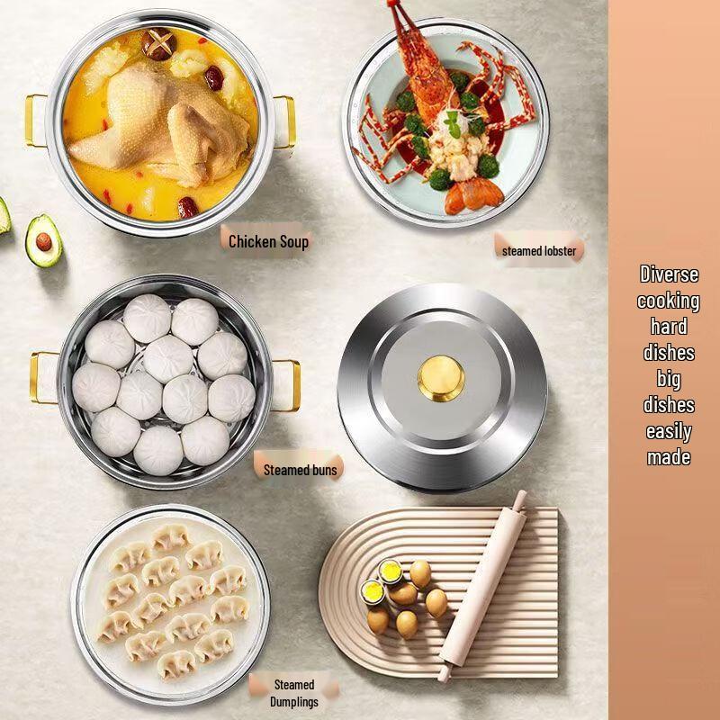 Shuchu 316 Stainless Steel Multi-Layer Steamer Pot