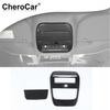 For + Ford F150 Front Reading Light Frame Lamp Trim Cover Decor Carbon Fiber