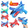 Airplane Launcher Toys Outdoor Plane Flying Toys Non Slip Kids Catapult Plane With/without Light Birthday Gifts for Boys Girls