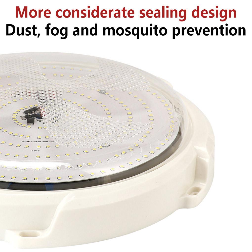 Solar Powered Ceiling Lamp Remote Control Rechargeable Battery Powered Sealed Bedroom Balcony Light-operated Dustproof Light