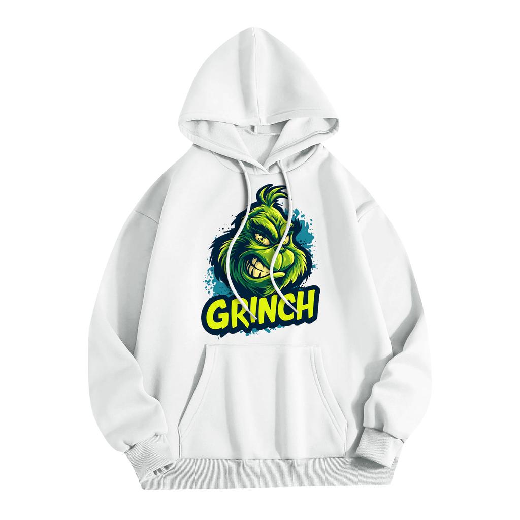 Women's Fashion Christmas Printed Casual Hooded Sweatshirt With Pockets