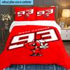 3PCS Marc Marquez Bedding Set,Including 1pc Duvet Cover And 2pcs Pillowcases Perfect for Bedroom, Dormitory, Large Size Fan Christmas Gift