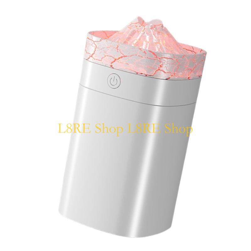 L8RE Portable Air Purifiers 400ml Small Cool Mist Volcano Humidifier LED Night Light USB Desktop Humidifier 2 Mist Modes
