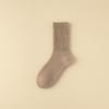 Female Autumn and Winter Solid Color Towel Bottom Thick and Velvet Warm Wool Tube Socks