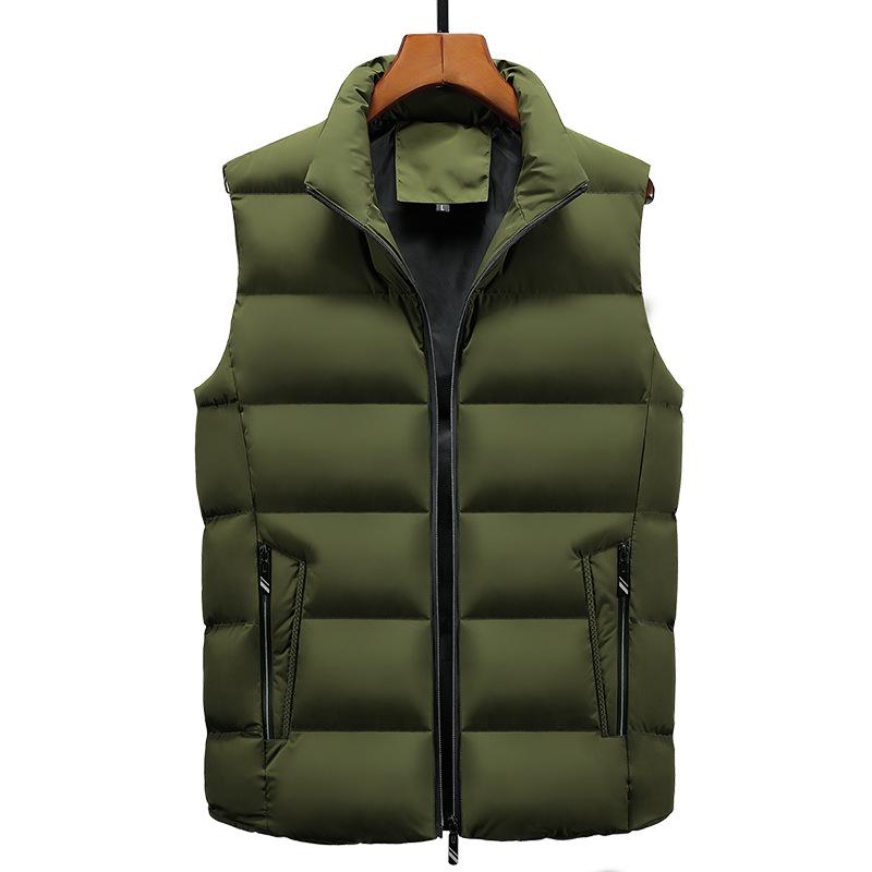 

Factory Direct Sales Down Cotton Velvet Thickened Windproof Waterproof Fashion Vest Jacket Printed Logo M