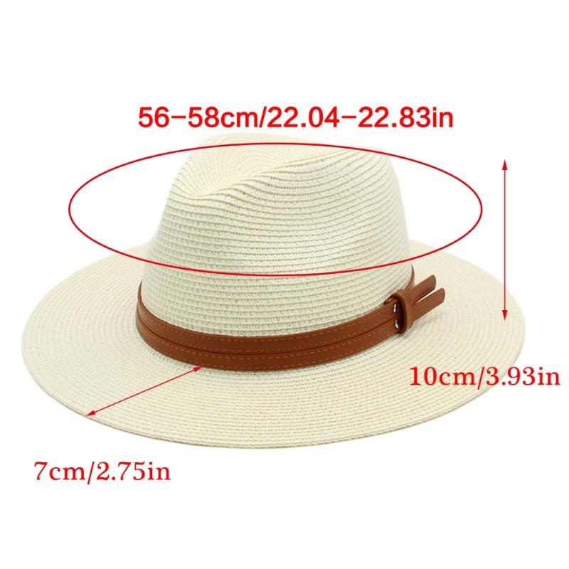 Beach Panama Hat Handmade Oversized Straw Hat Elegant Sun Hat Surprise Gift for Girlfriend for Vacations French Style