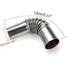 BWESOO 4Pcs Stainless Steel 24Mm Air Diesel Parking Heater Exhaust Pipe Tube Elbow Connector For Diesel Boat Heater 1M Automotive Replacement Exhaust