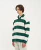 BLOND9 Honey Bee Rugby Polo Wool Knit_Pine Green