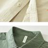 Spring and Summer Long Sleeve Men Shirt Casual 100cotton Soft and Comfortable Button Shirt with Pocket Daily Simple Style Versatile Men Tops