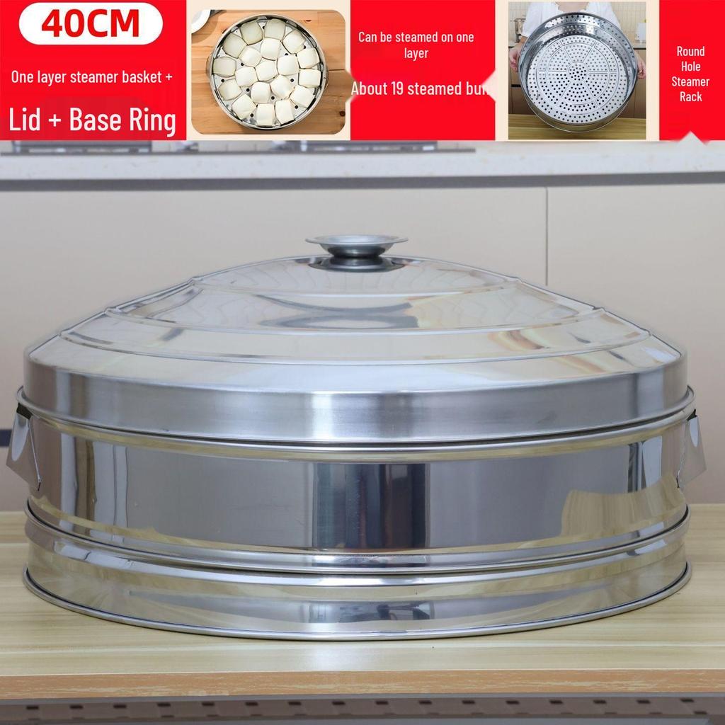 Extra Thick Stainless Steel Large Capacity Multi-layer Steamer Rack for Home and Commercial Use