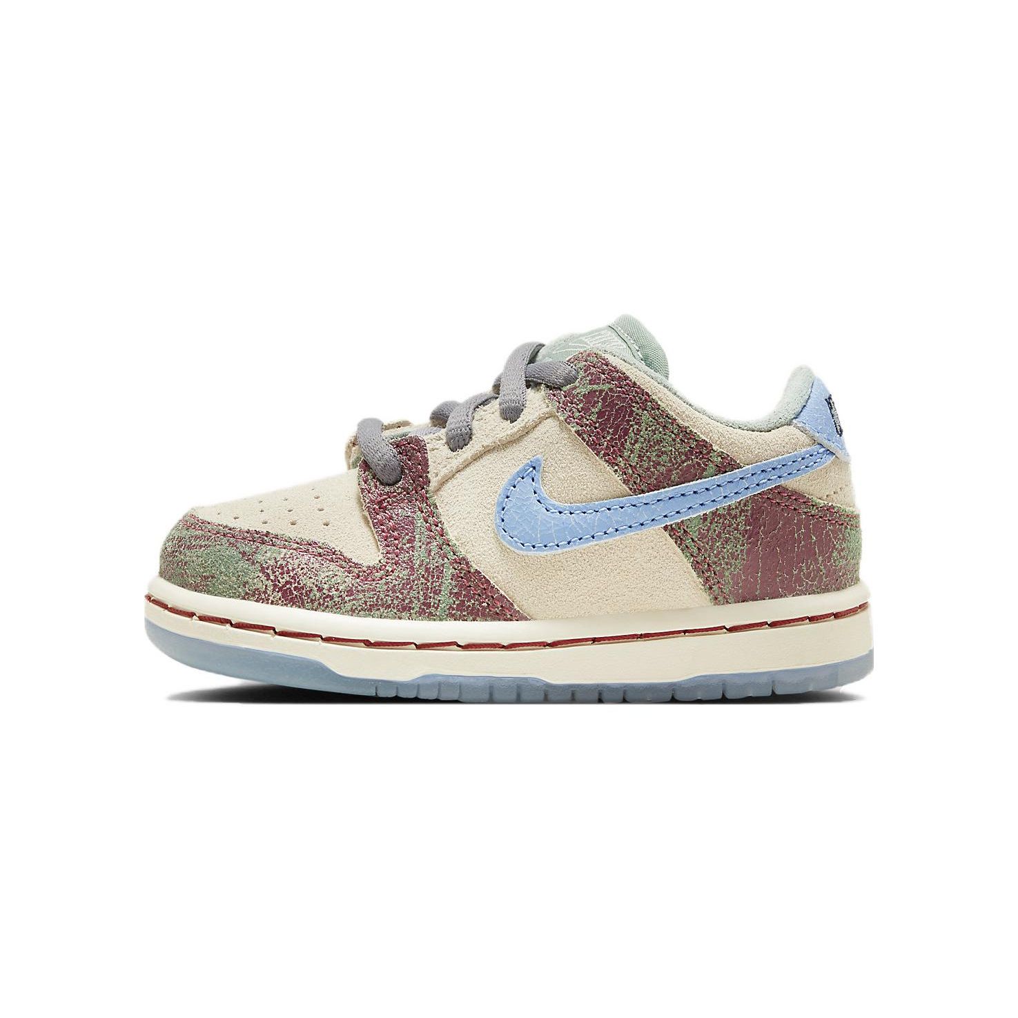 

Crenshaw Skate Club x Nike Dunk Low SB TD Детские кроссовки Кремовый Парусный Светло-голубой FQ8205-300 27