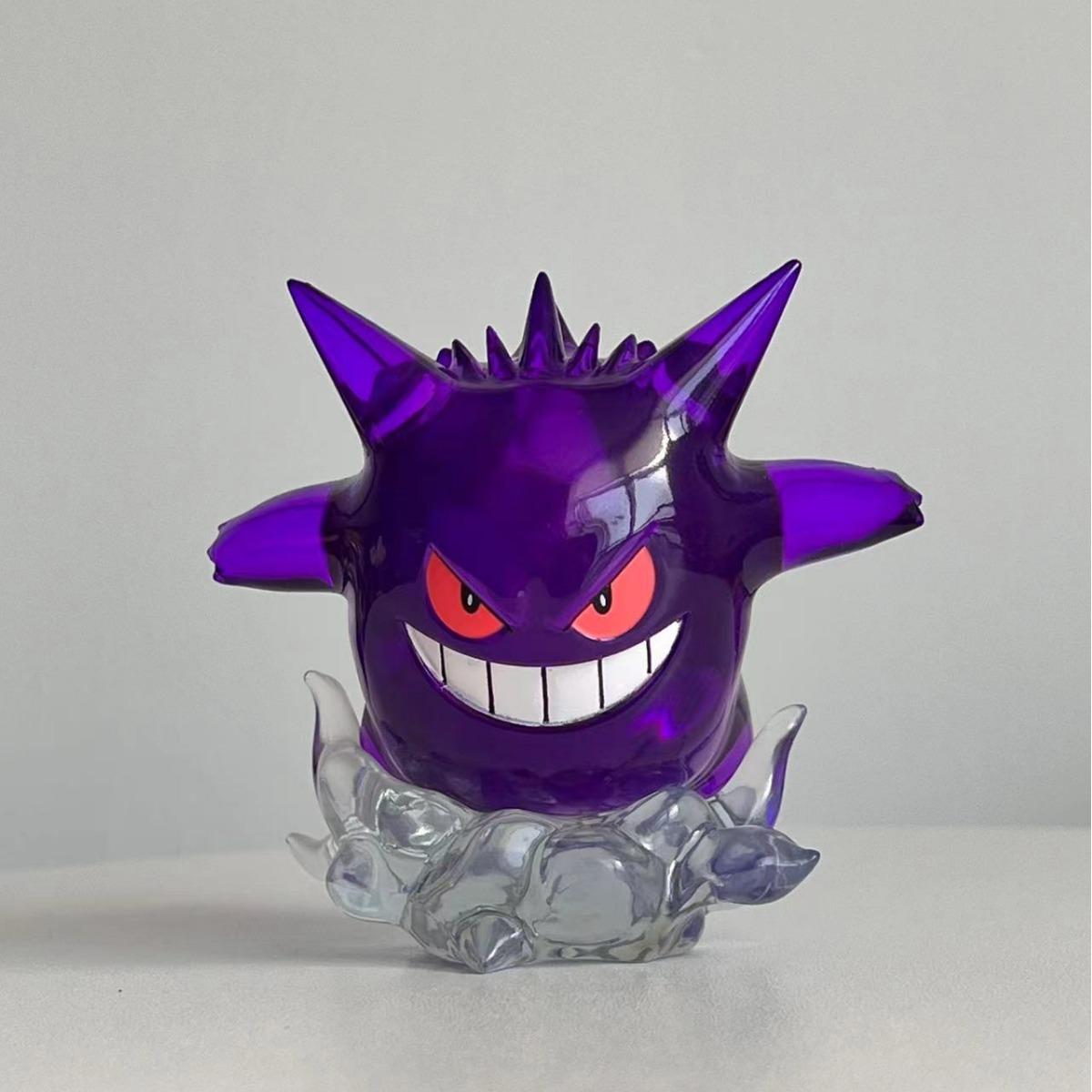 8cm Pokemon Anime Figure Cloud And Mist Gengar Transparent Action Figure Statue Model PVC Collectible Decoraion Model Toys Gift