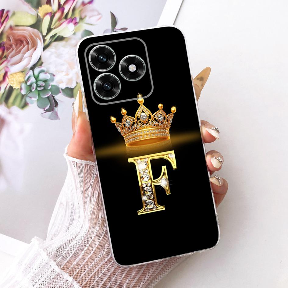 For Honor X5c Case Luxury Crown Letters Soft Slim Silicone Phone Cover For Honor X5 X5c Plus Fundas NLA-LX1 HonorX5c Plus Bumper