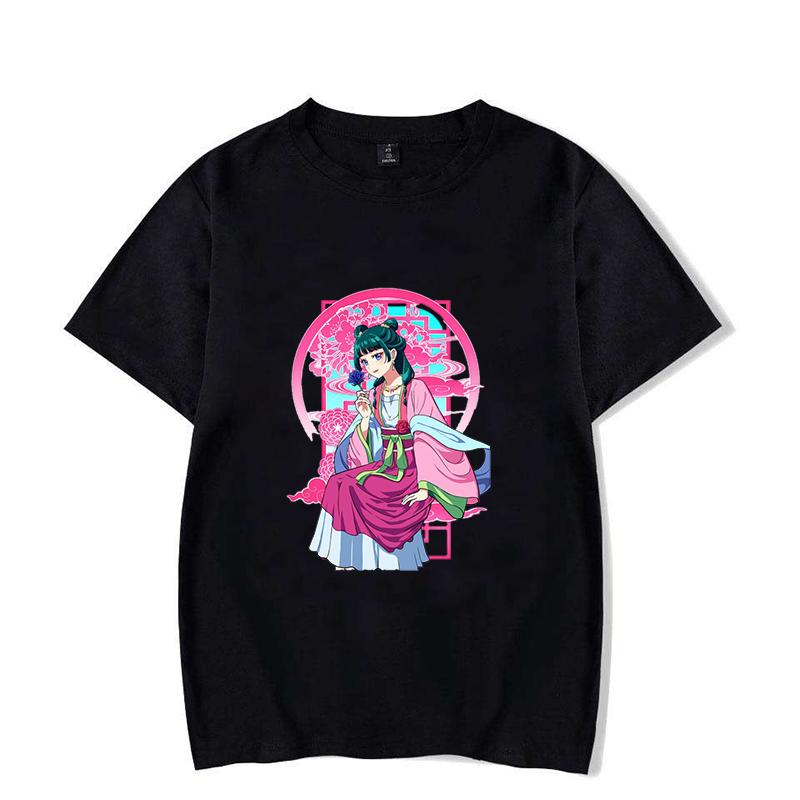 Hot Anime The Apothecary Diaries Maomao Print T-shirt Cool Summer Casual Loose T Shirt Women Men Harajuku Short Sleeve Tops