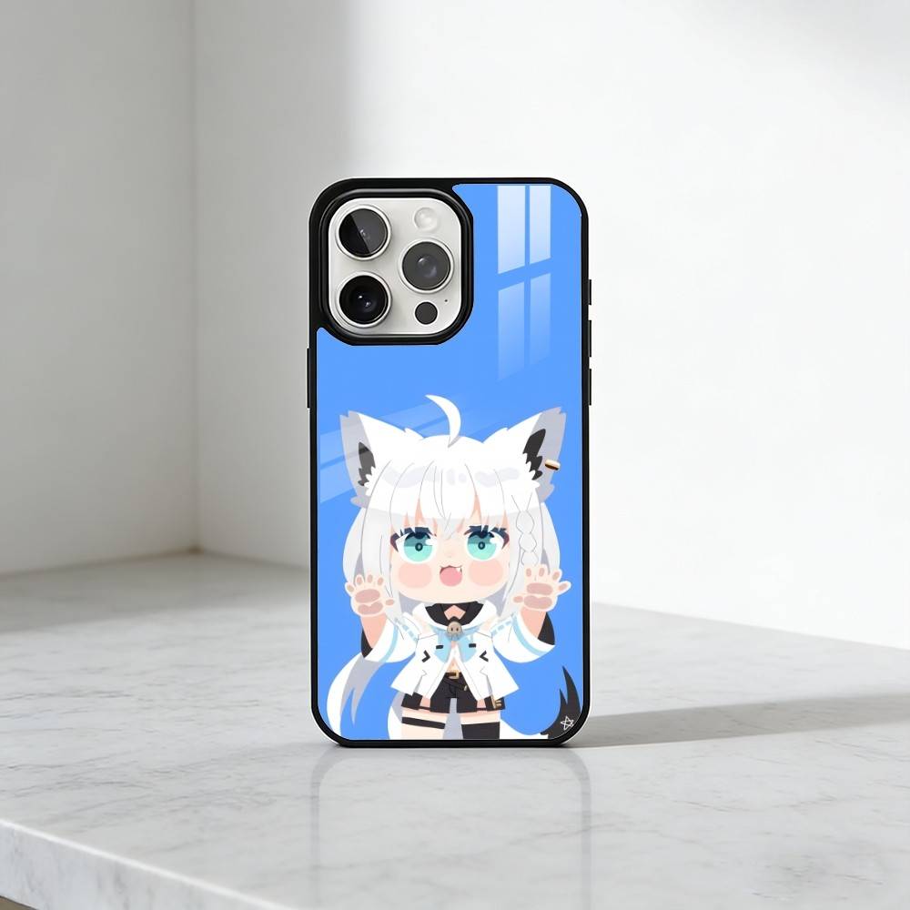 HOLO Shirakami Fubuki Phone Case For iPhone17,16,15,14,13 Plus,Pro Max Magnetic For Magsafe Wireless Charging