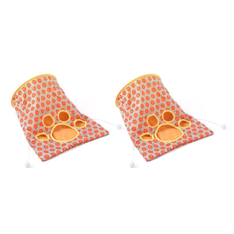 

Cats Tunnel Toy Boredom Cats Hideaways Toy Crinkle Tunnel Pocket Entertainment Toy Pet Funny Tent Self Teaser Exercise Toy