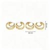 Best-Selling English Hollow Gold Hoop Earrings: Luxurious, Noble, Simple, High-Grade Stainless Steel