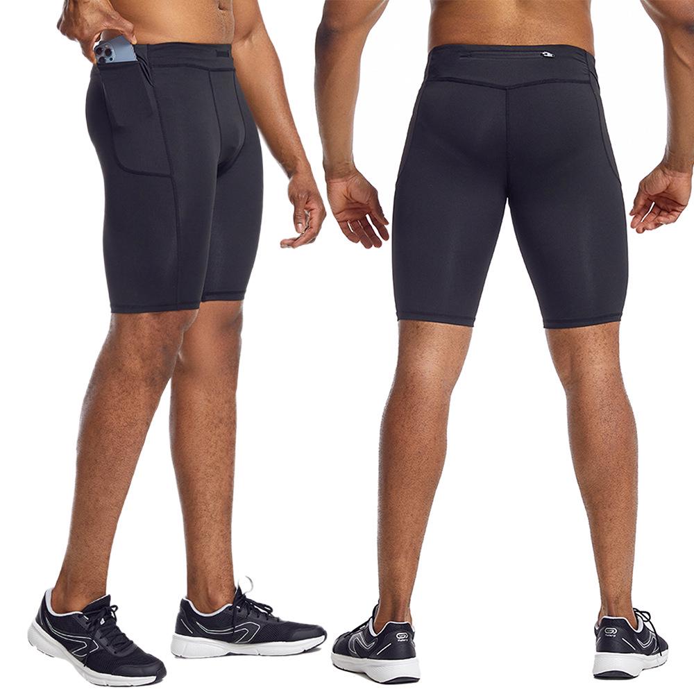 

Мужские высокоэластичные быстросохнущие фитнес-шорты с шелковистым сетчатым узором: Влагоотводящий, Летний, 5-точечный стиль для тренировок, бега, йоги. XXXL