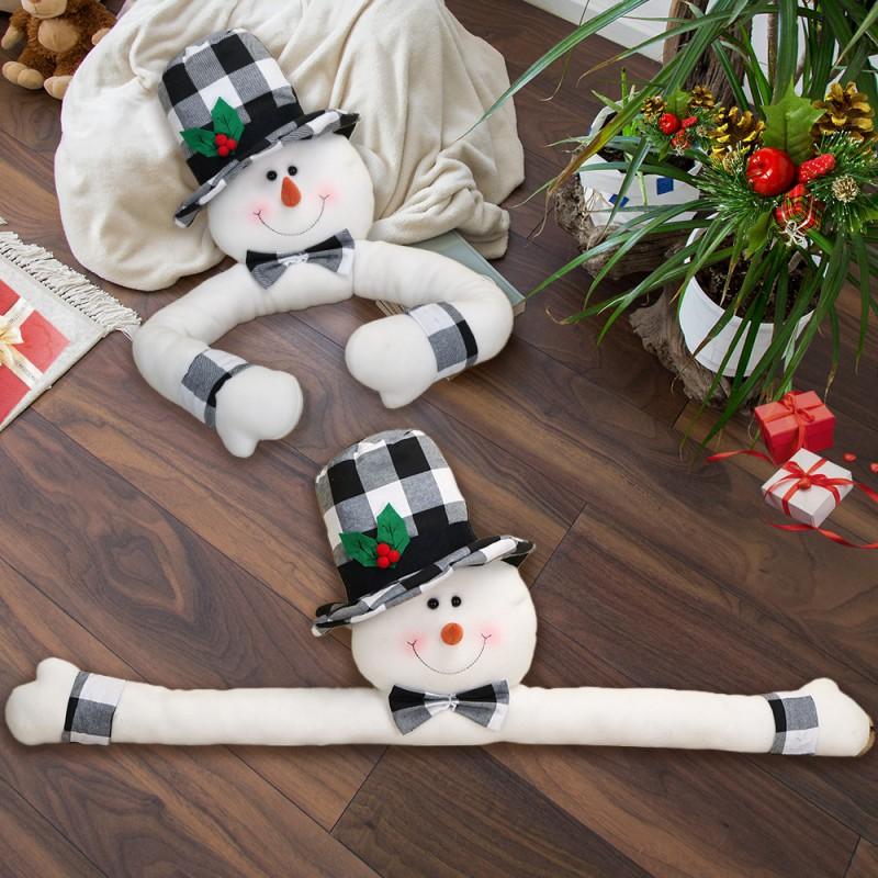 Christmas Tree Topper Star Santa Snowman Cartoon Xmas Home Decoration