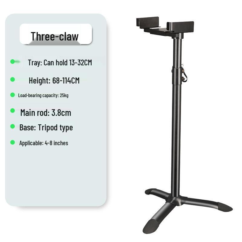 Adjustable Floor Speaker Stand with Movable Tray & Lifting Tripod
