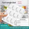 Customizable Tear-Off No-Residue Food Sample Stickers for Kitchens & Canteens