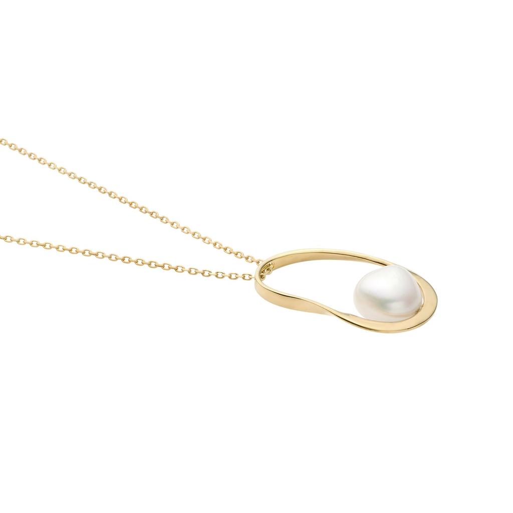Kuma SV925 Silver TEEHAUS Pearl Necklace KM8 002555PF [Vendome Aoyama] [Official] [Kengo + MA,YU] [Kengo Kuma]