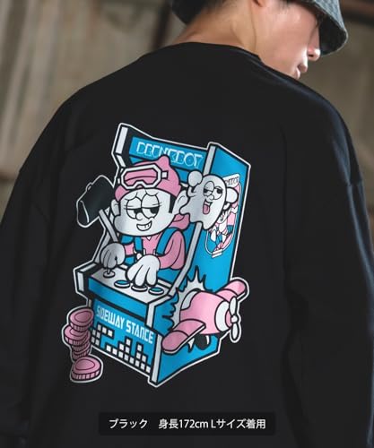 [IMPROVES] [SIDEWAYSTANCE] Retro Game Long Sleeve T-Shirt