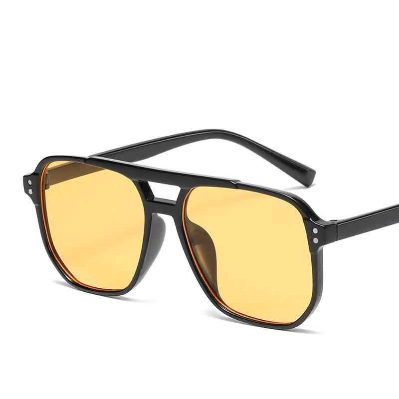 New Men Retro Sunglasses Brand Designer High Quality Plastics Frame Fashion Sun Glasses Protective Driving Eyewear Uv400