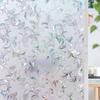 Self-adhesive PVC Static Cling Window Film Suitable for Bathroom and Shower Windows, Transparent or Opaque Window Film for Living Room Home Decoration