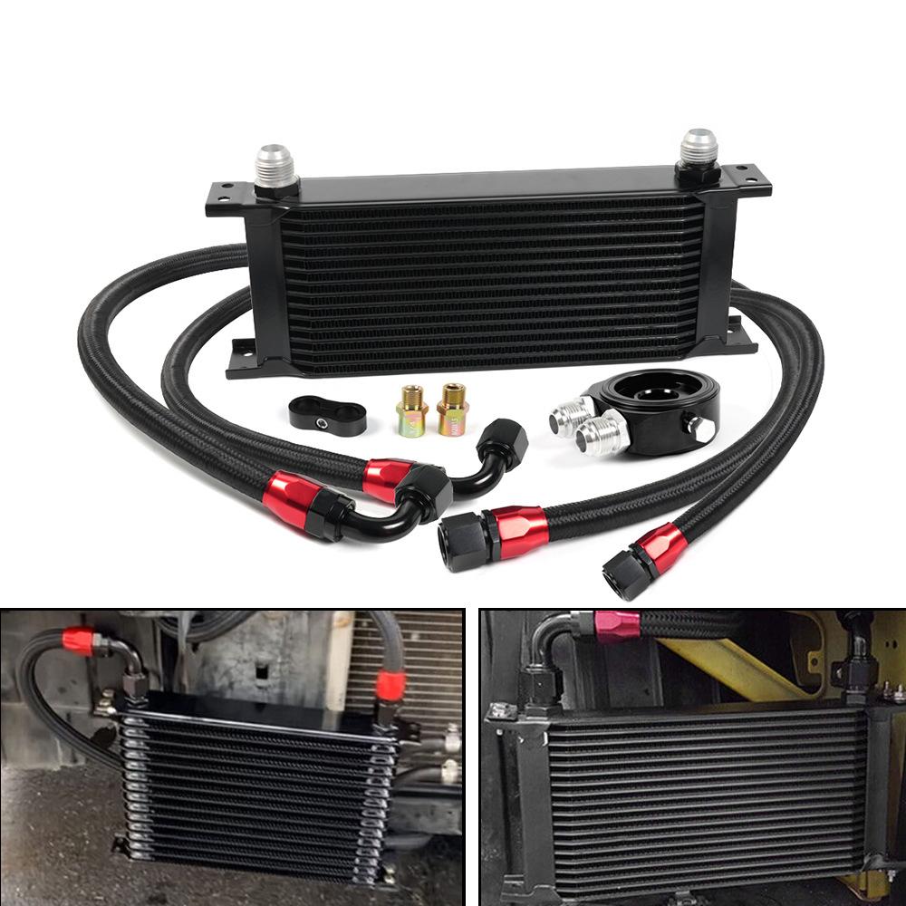 Car Universal British Style 10 Rows 15 Rows Radiator New Condition Engine Oil Cooler Kit Oil Radiator AN10