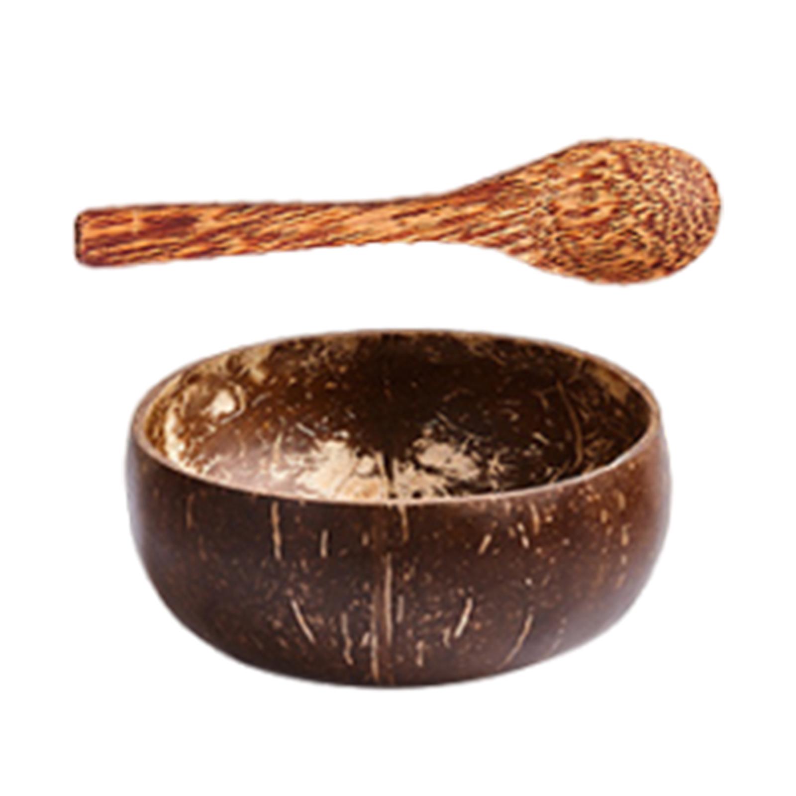 

Coconut Bowl Set Modern Portable Multifunctional for Events Camping Outdoor