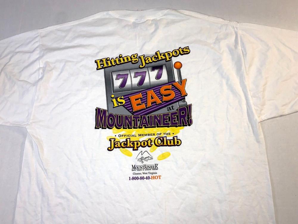 Альпинист Трасса Казино Слоты Официальный Член Клуба Джекпотов Футболка Новинка! Унисекс футболка XL M