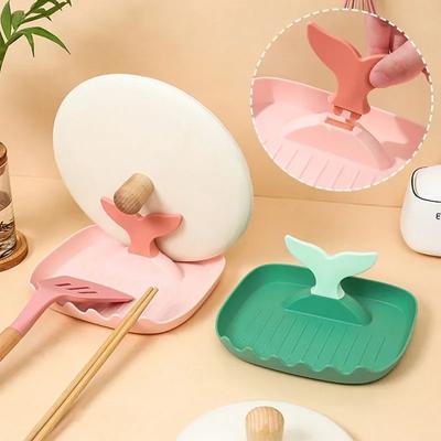 Foldable Pot Lid Rack Plastic Spoon Holder Stand Kitchen Organizer for Fork Spatula Rack Pan Cover Shelf Tableware Storage Rack
