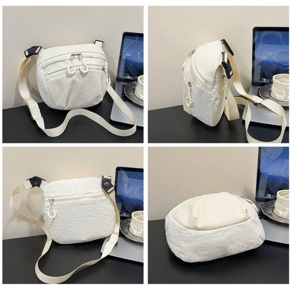 Sports Nylon Shoulder Bag Solid Color Mobile Phone Pack Quick-dry Casual Crossbody Bag  Daily