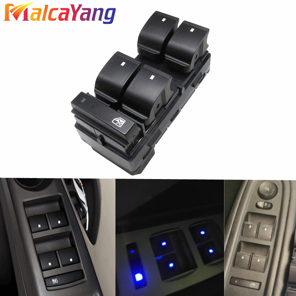 New Power Master Window Lifter Control Switch Regulator Button 20945129 For Chevy Silverado GMC Sierra Traverse HHR Yukon Buick