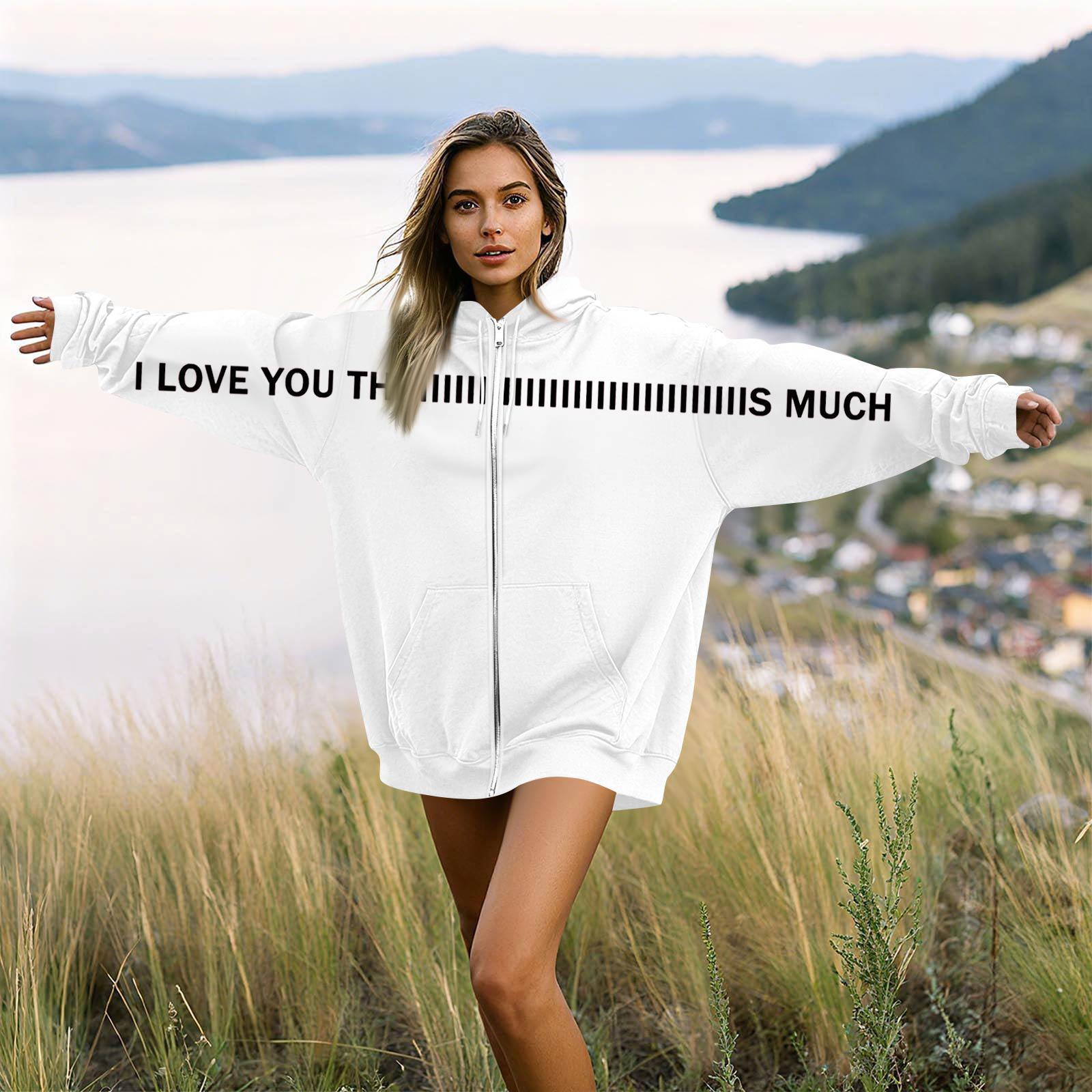 

Women s And Men s Unisex Fashion Casual Long Sleeve Printed Round Neck Hoodie Pullover Top L белый