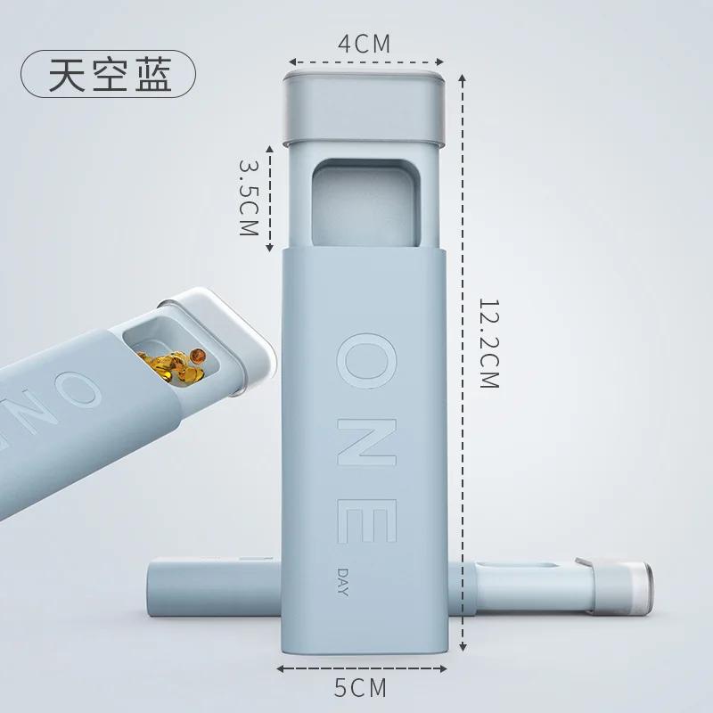 Mini Organizerfodral 3 Fack Pillerask Tablett Pillerfodral Dispenser Medicinlådor Dispenserings Medicinsats