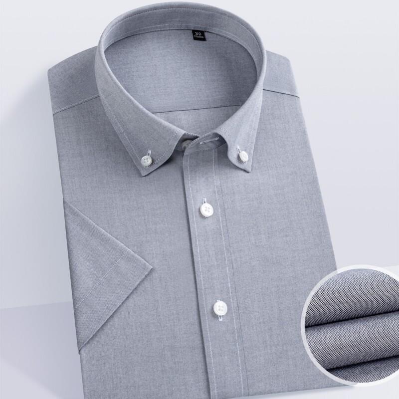 Men s 80-Count Cotton Oxford Non-Iron Short Sleeve Shirt 41
