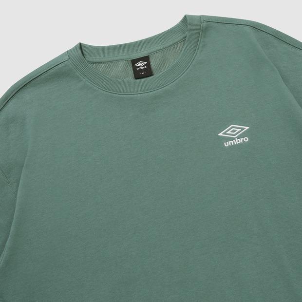 UMBRO Essential Small Logo Sweatshirt Green (Uq123Cfs19) (Type B)