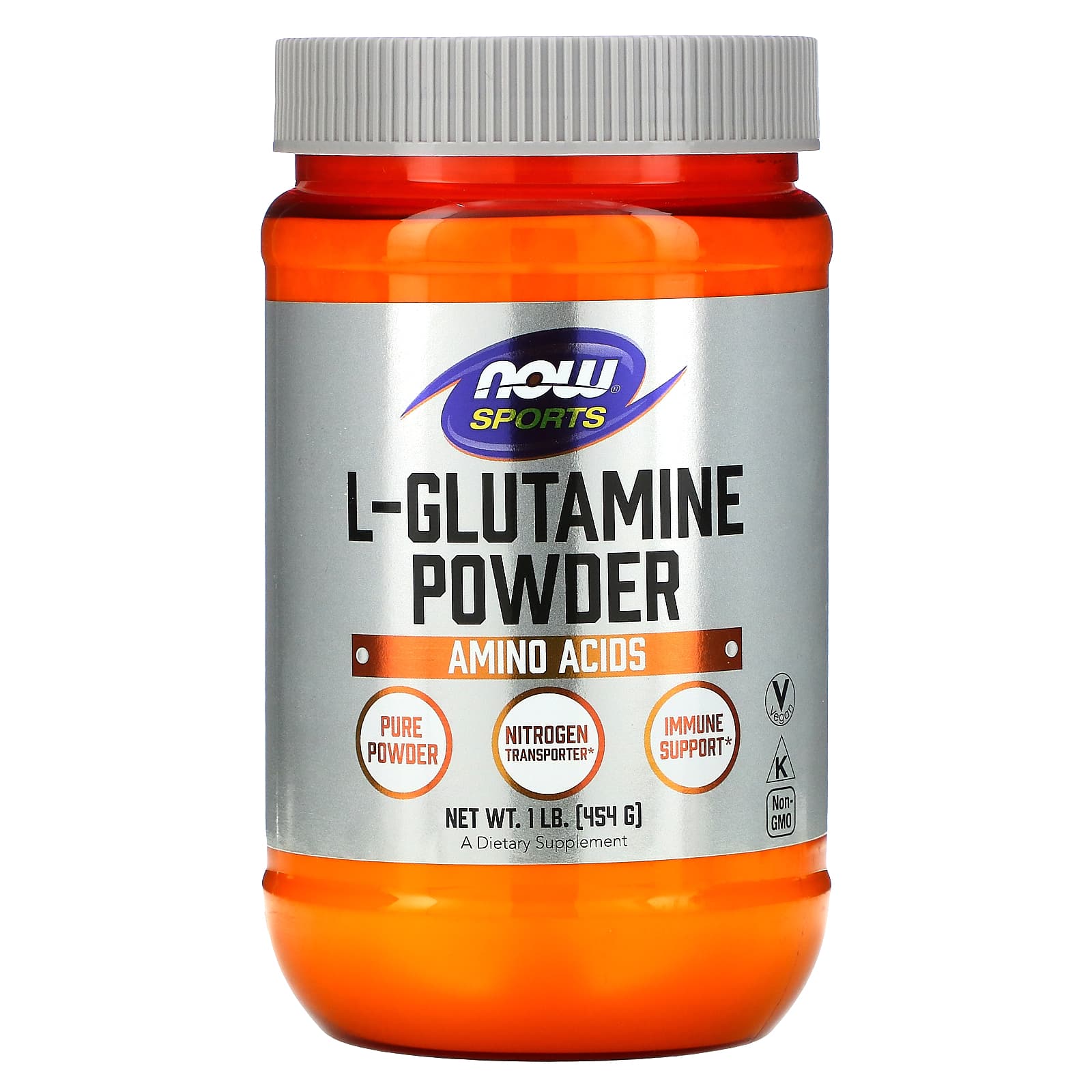 

NOW Foods, Спорт, L. Глютамін Порошок, 1 фунт (454 г)