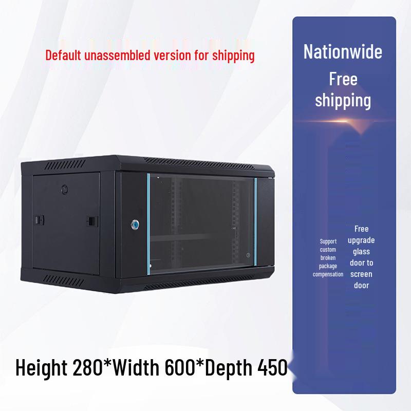 Wall-Mounted Network Rack: 6U/4U/12U Small Cabinet for Monitor Equipment and Switches